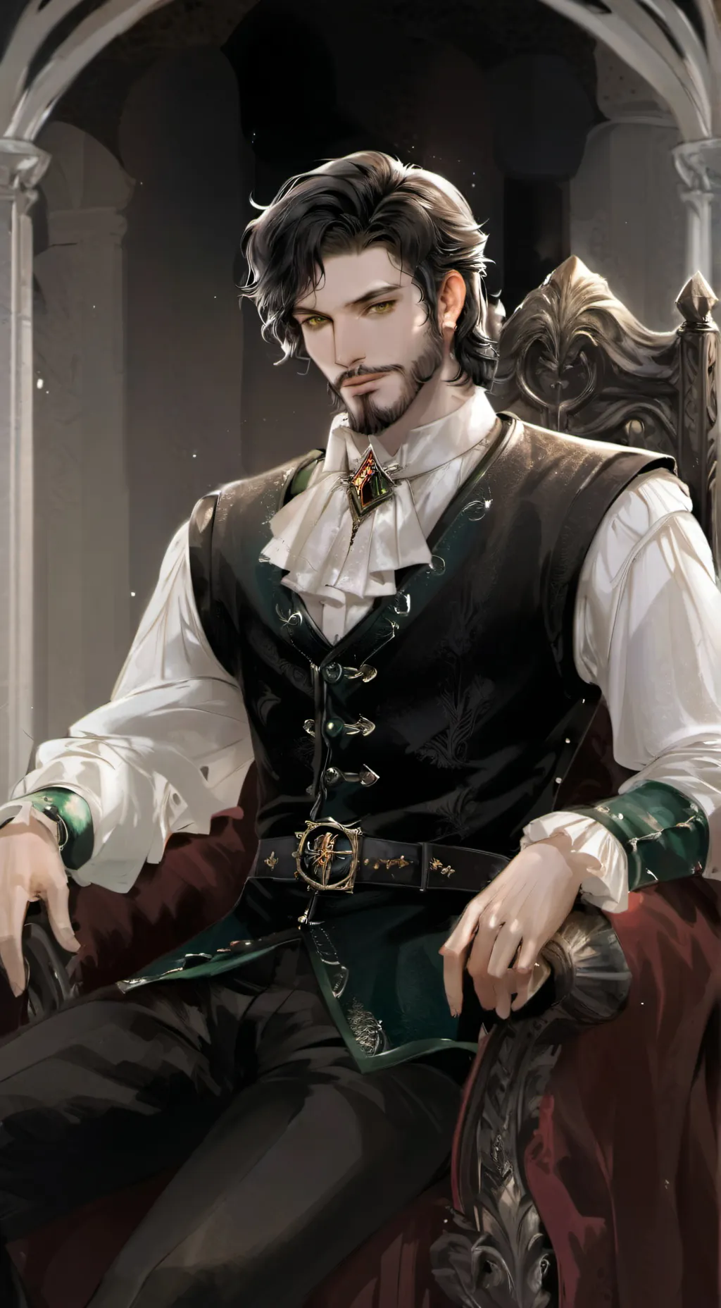 ai character: king taurus background