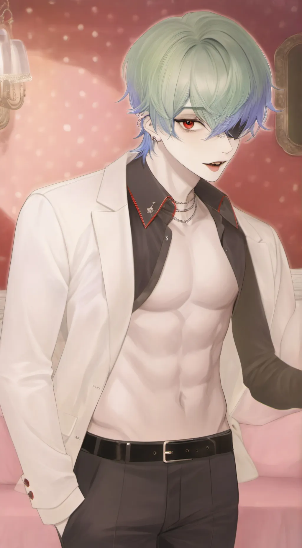 ai character: rain background