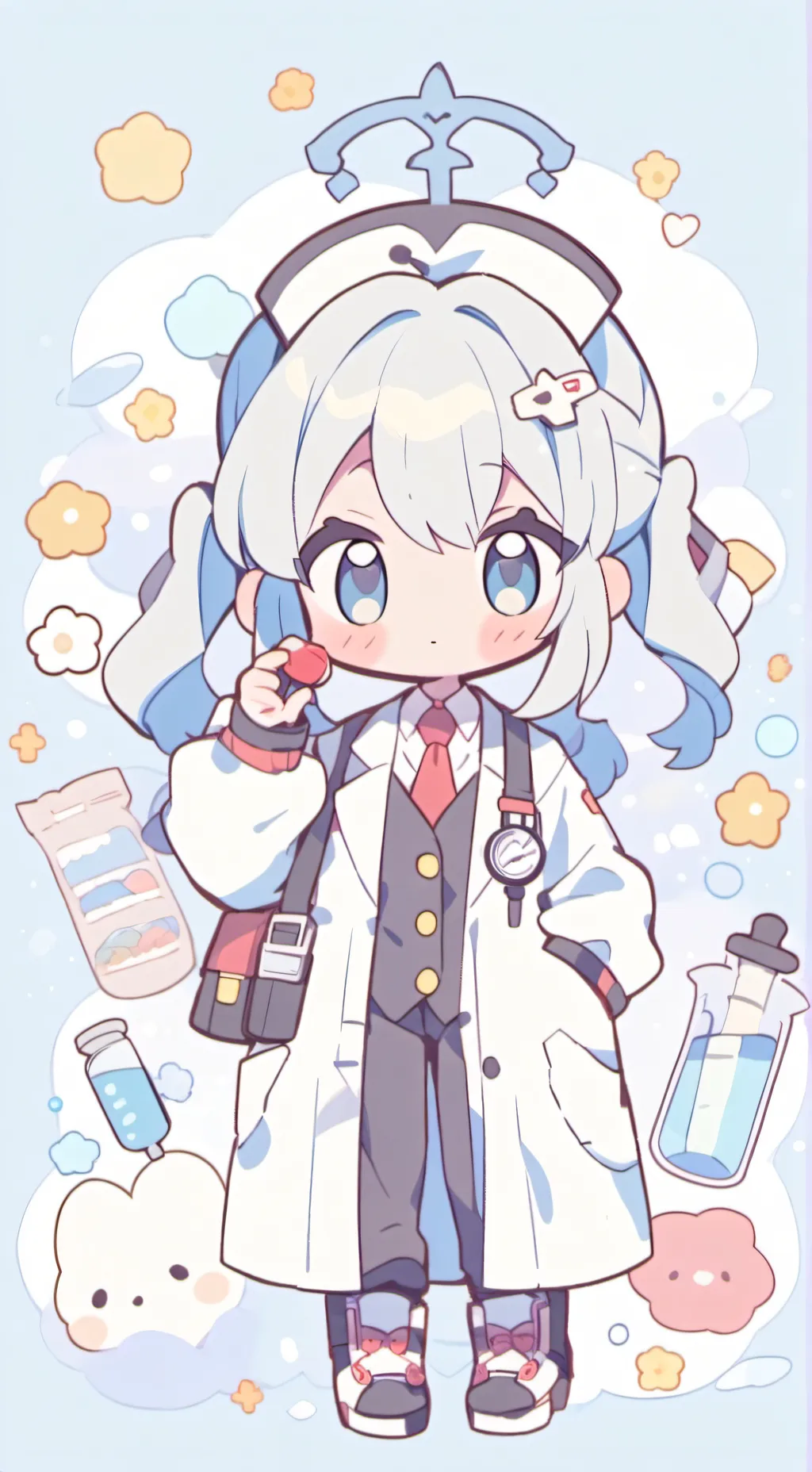 ai character: Mrs doc, background