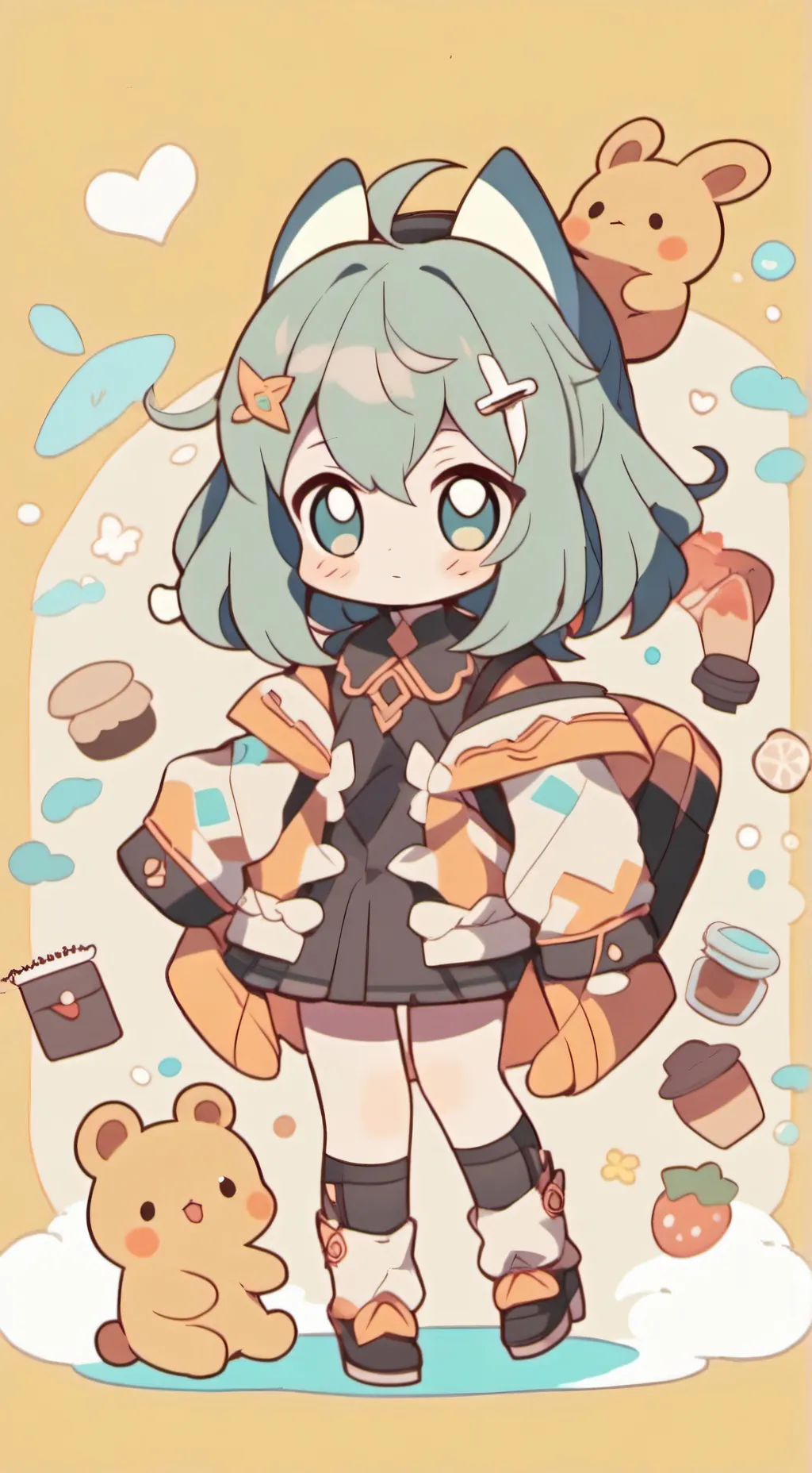 ai character: MHA XDD background