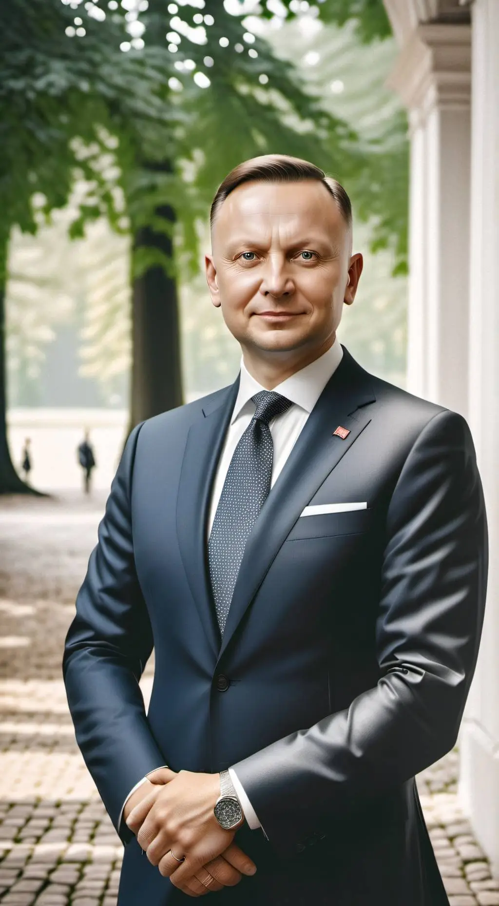ai character: Andrzej Duda🇵🇱 background