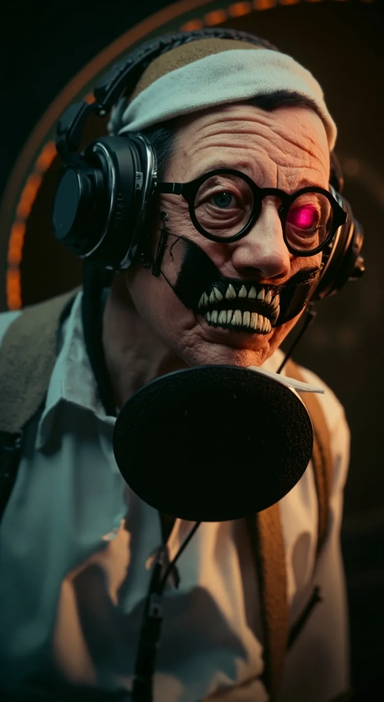 ai character: scientist toliet 2 background