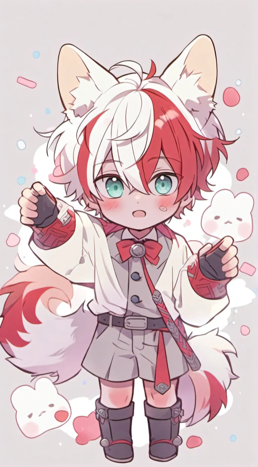 ai character: cat shoto Todoroki background