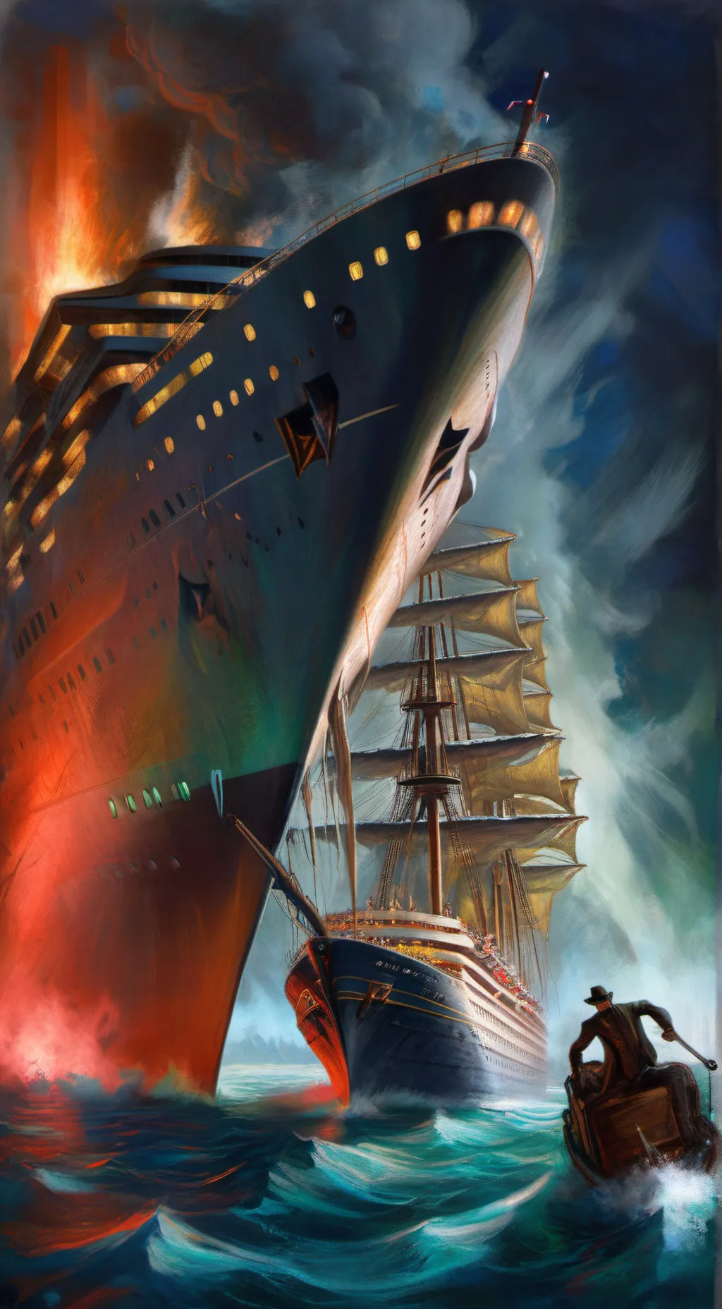 ai character: TITANIC background
