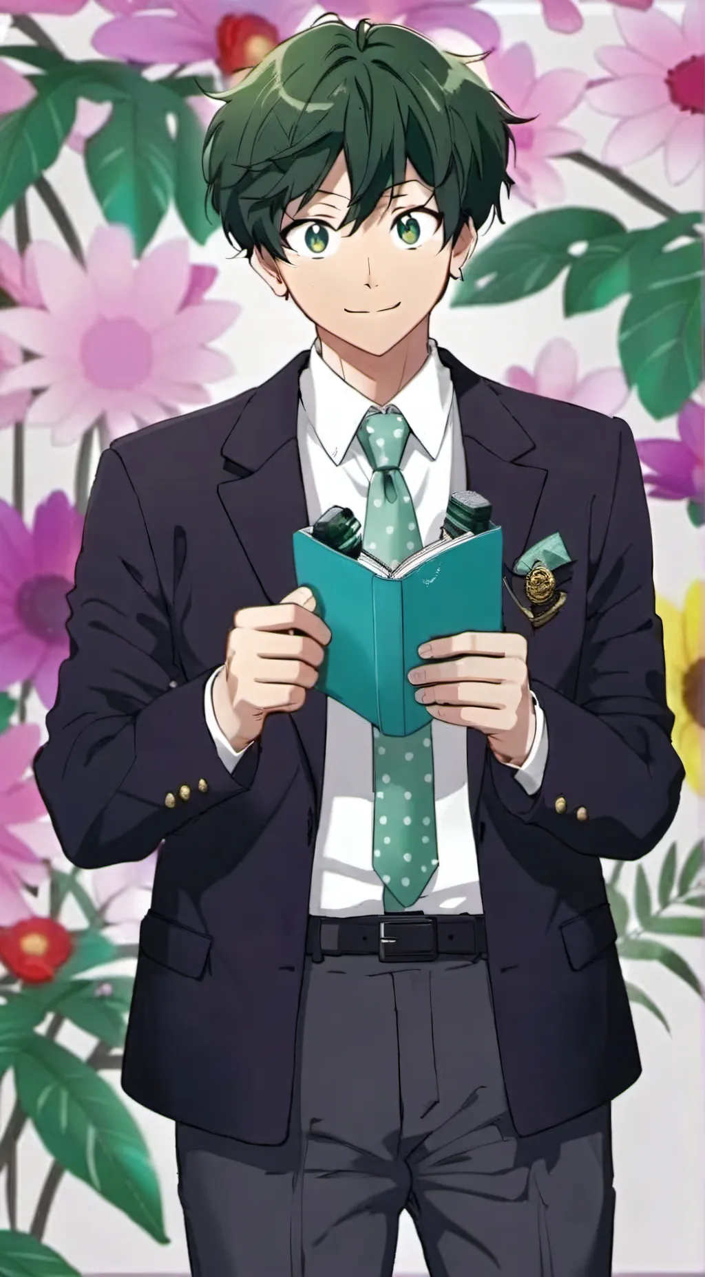 ai character: Izuku Midoriya  background