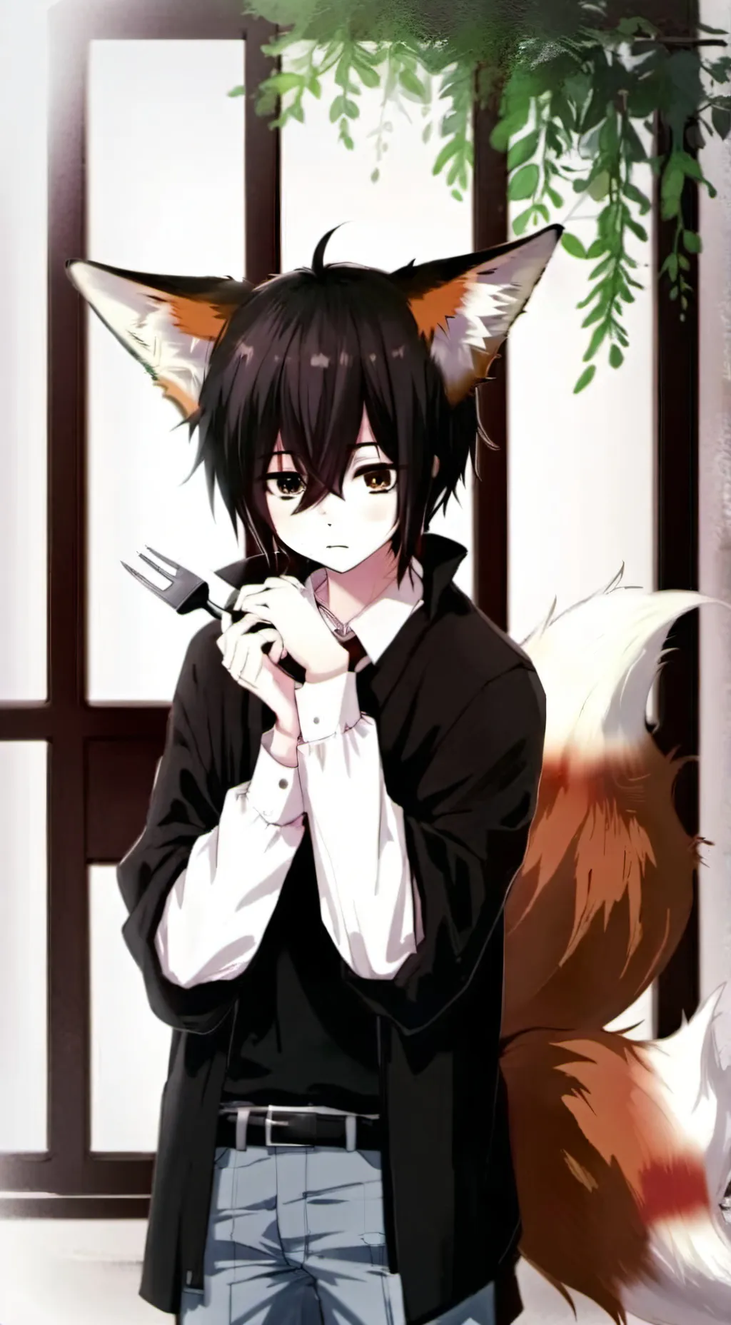ai character: Digging Spirit Fox background