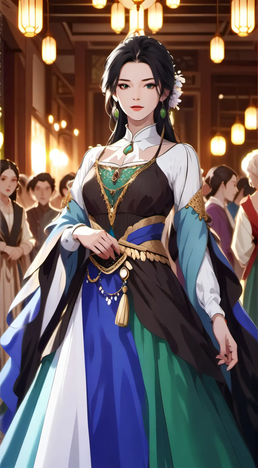 ai character: hermana mimada  background