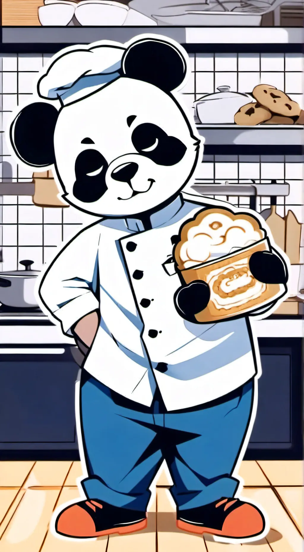 ai character: Chef Bo and Chef B background