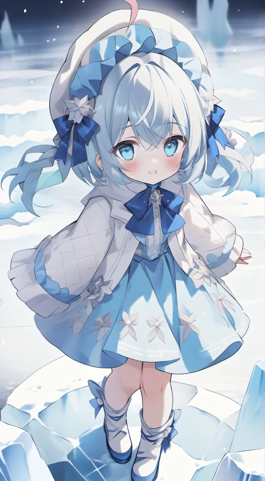 ai character: candy background