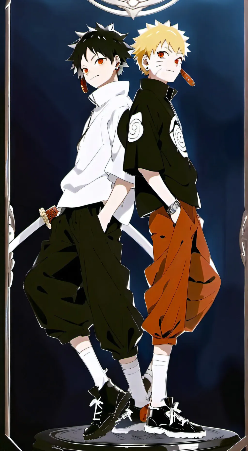 ai character: Naruto  background