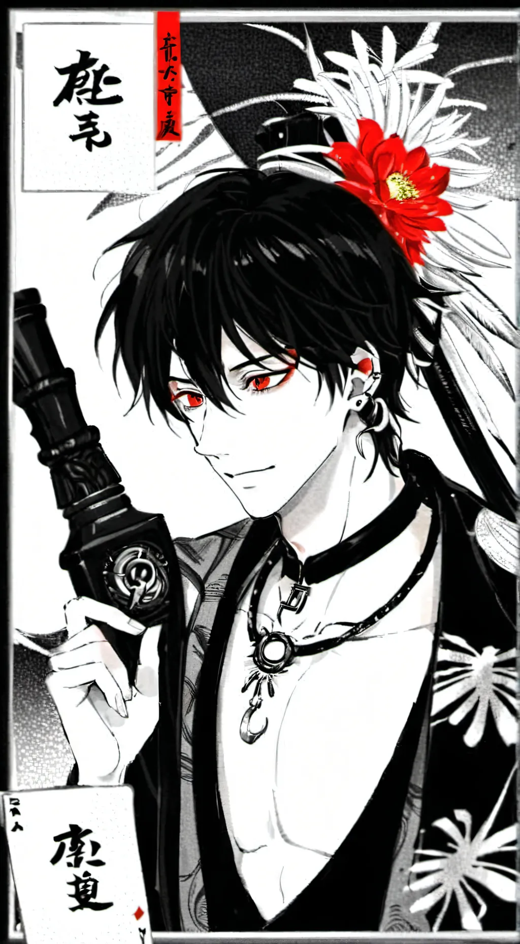 ai character: Megumi x Sukuna background