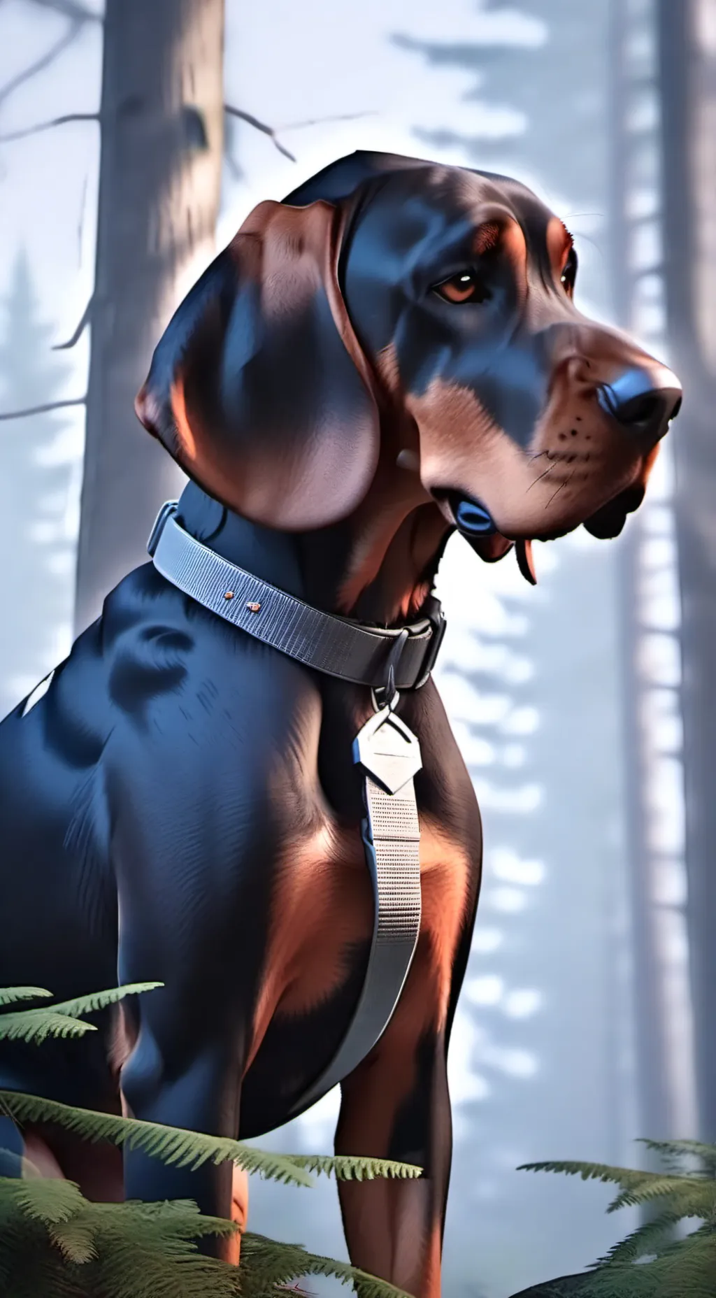 ai character: coonhounds  background