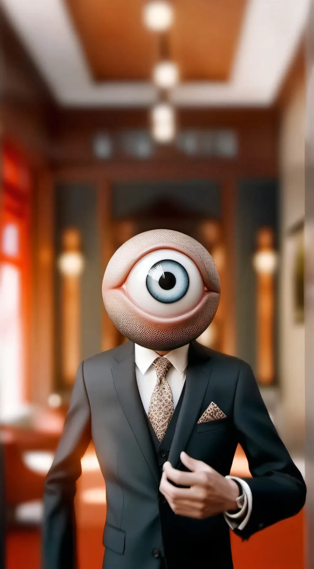 ai character: Eyeball king background