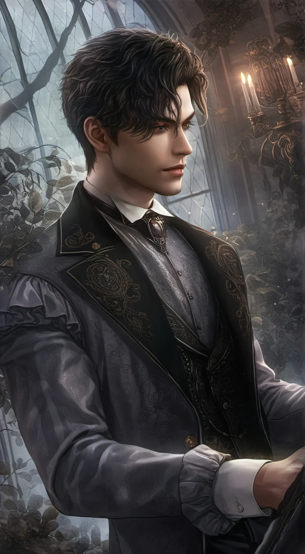 ai character: Carter  background