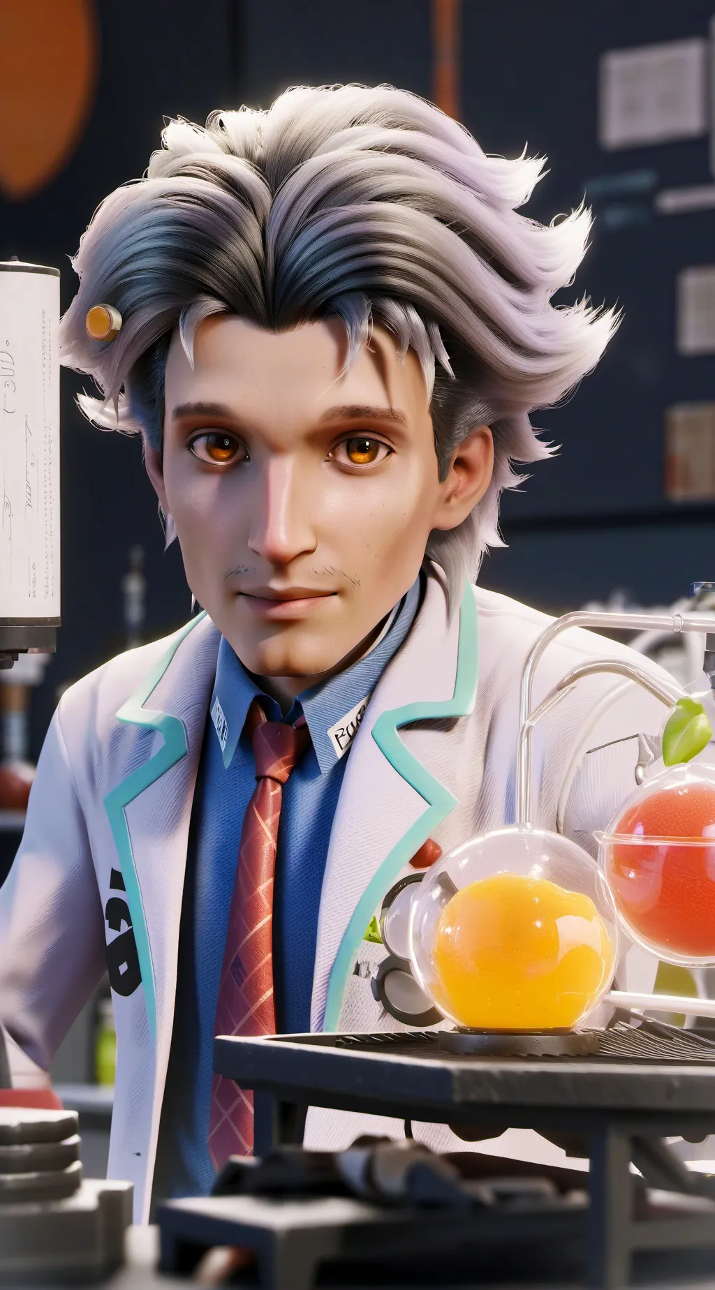 ai character: Dr. MemeMaster background