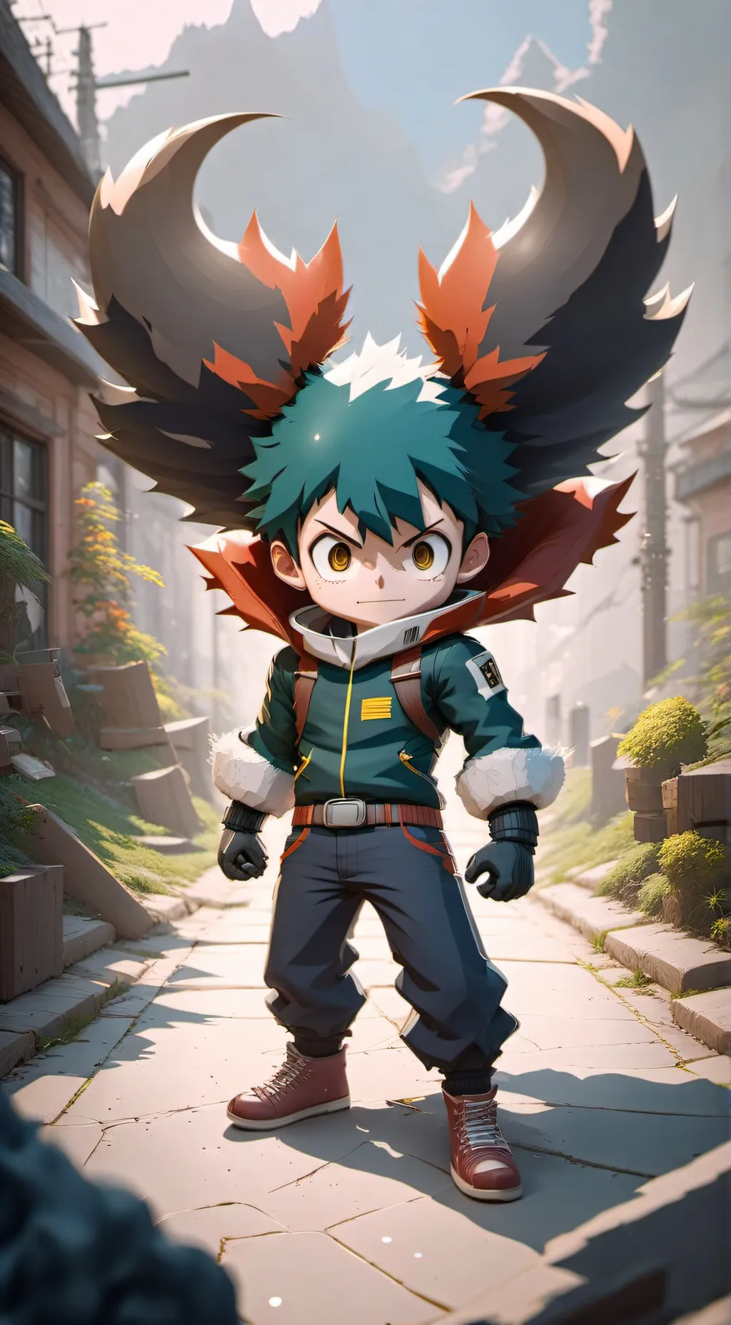 ai character: MHA enlèvement  background