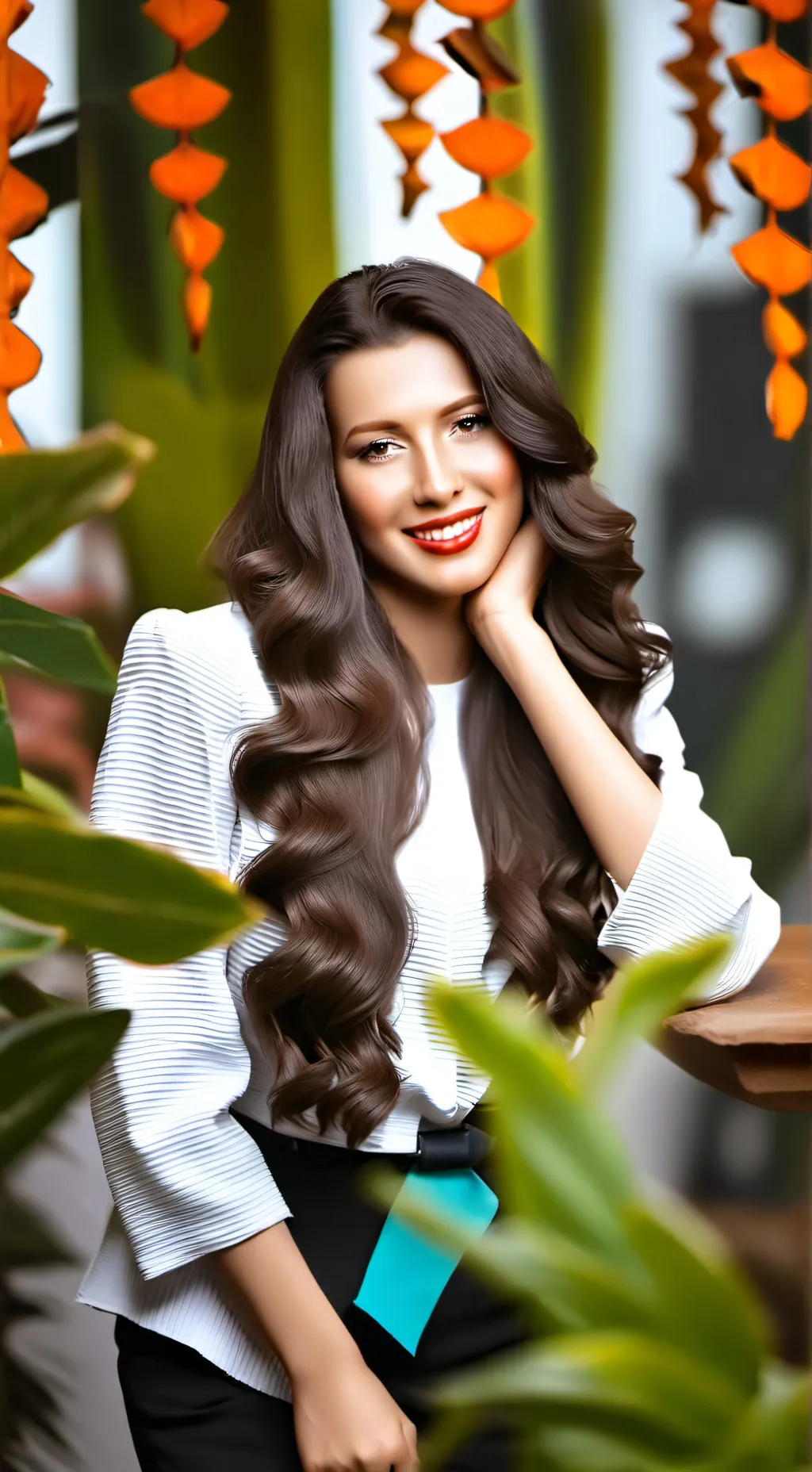 ai character: angelina background