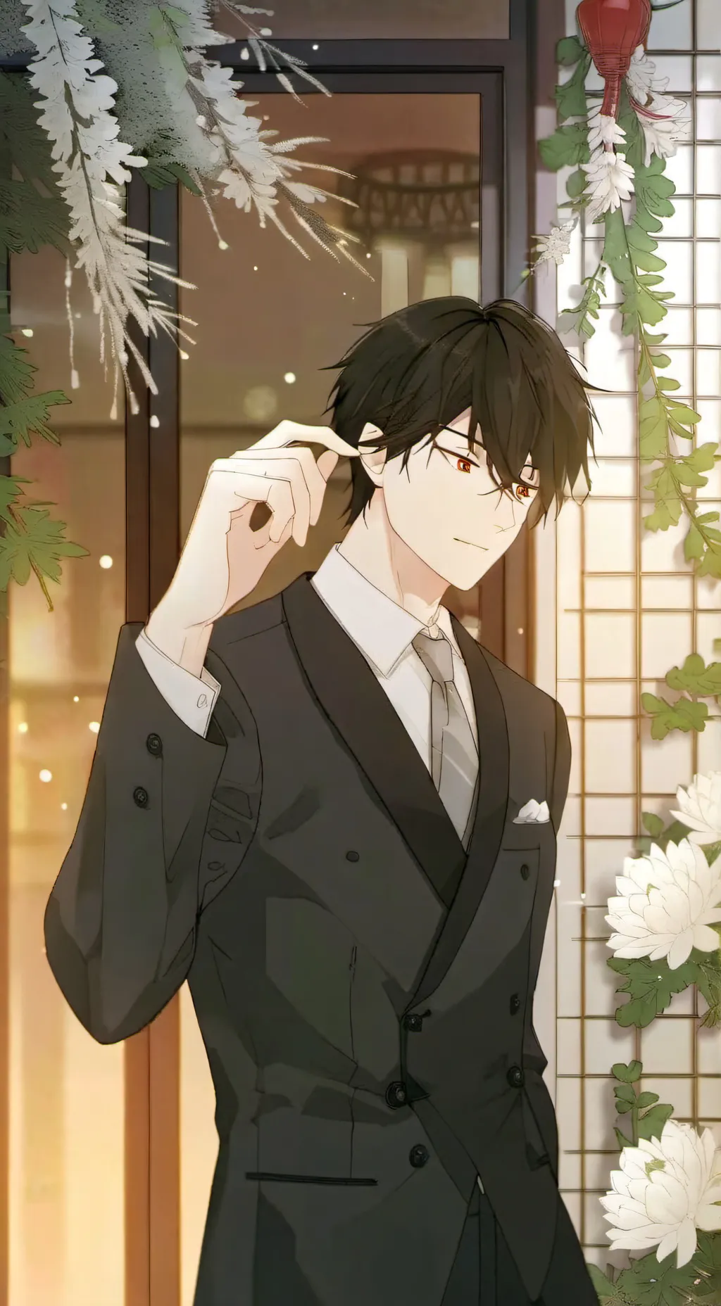 ai character: valenties day  background