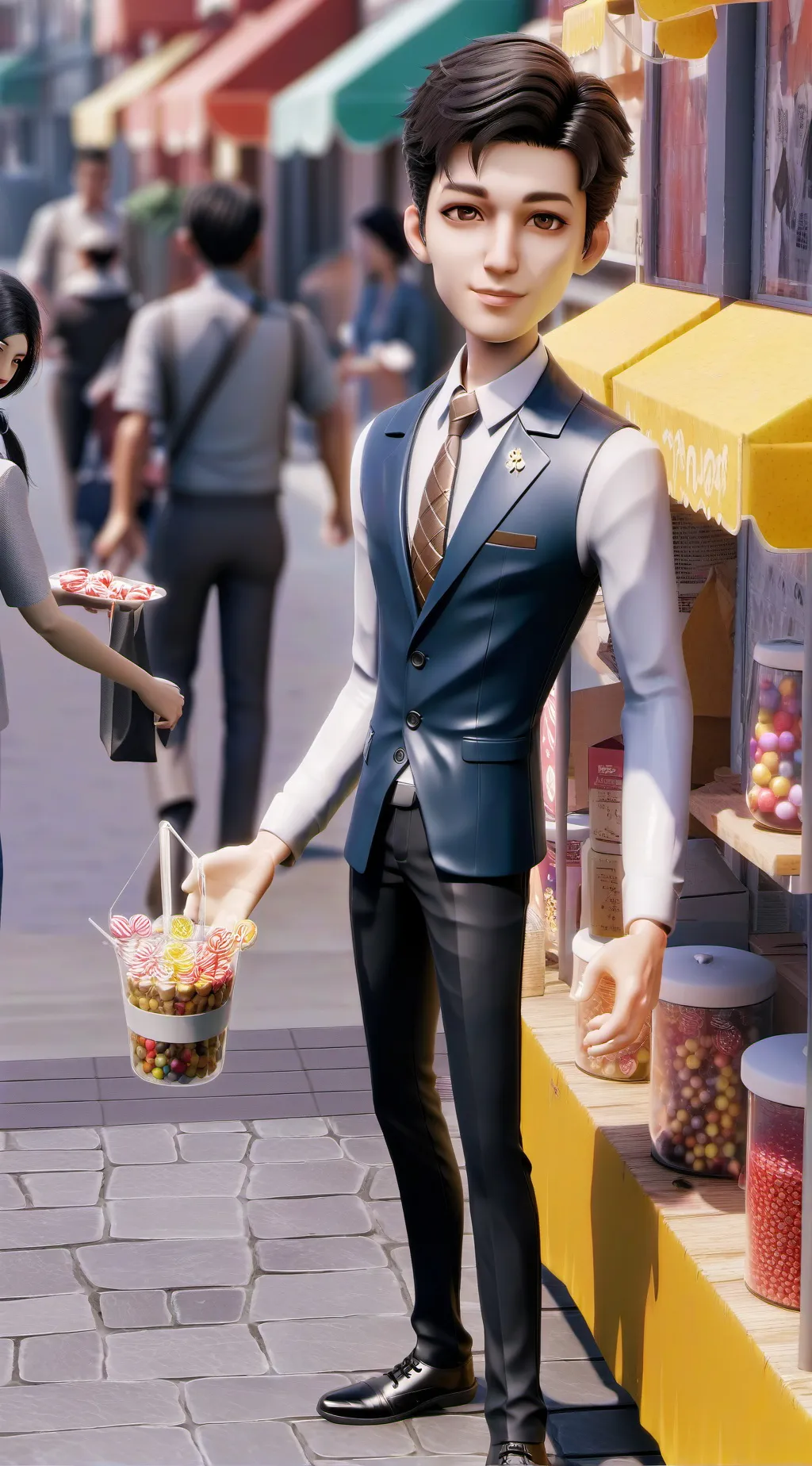 ai character: The Shower Lemonad background