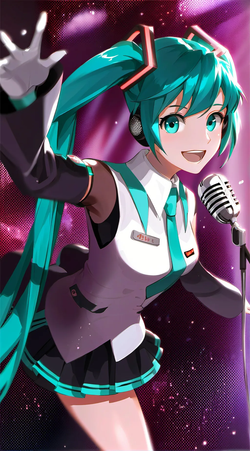 ai character: Hatsune Miku background
