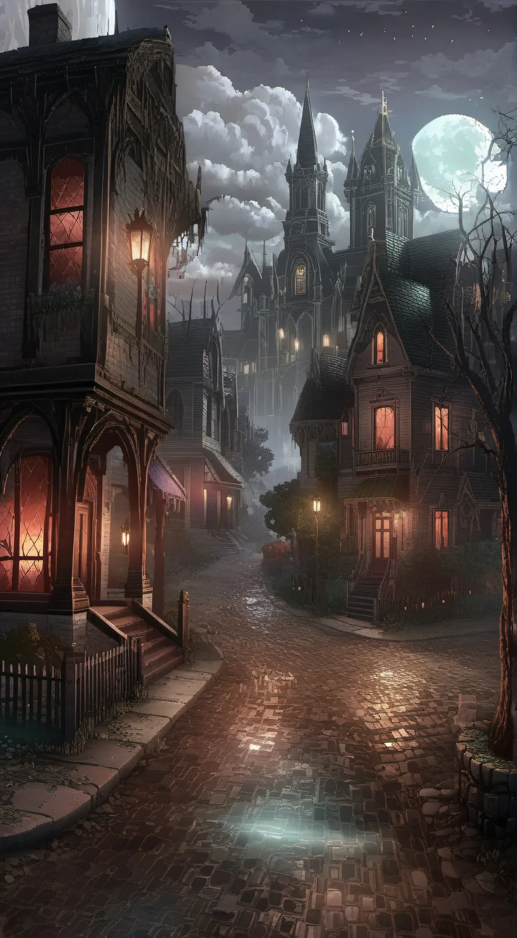 ai character: neighborhood background