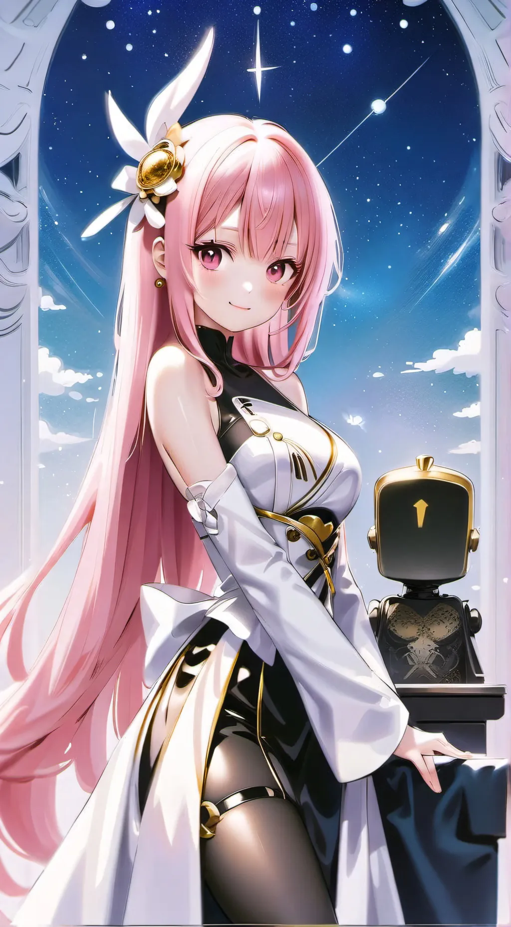 ai character: Nice girl Lica background