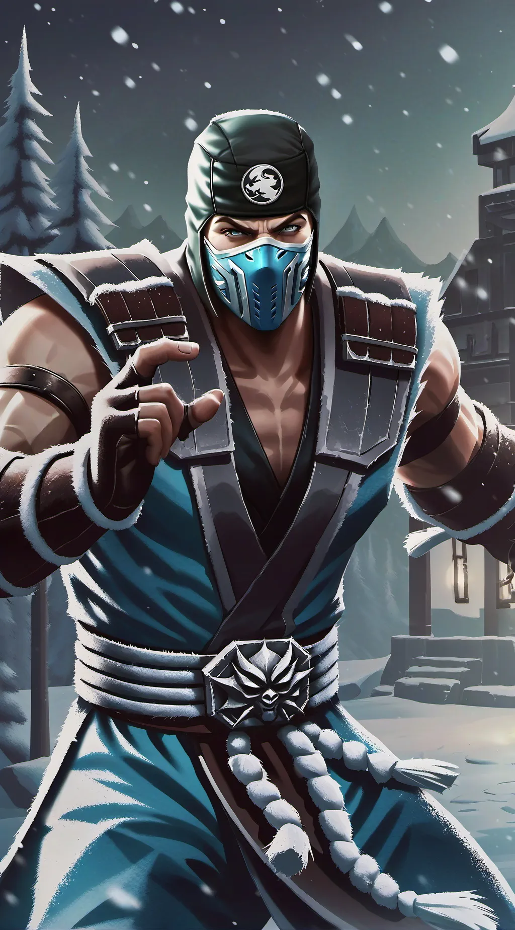 ai character: SUB ZERO  background