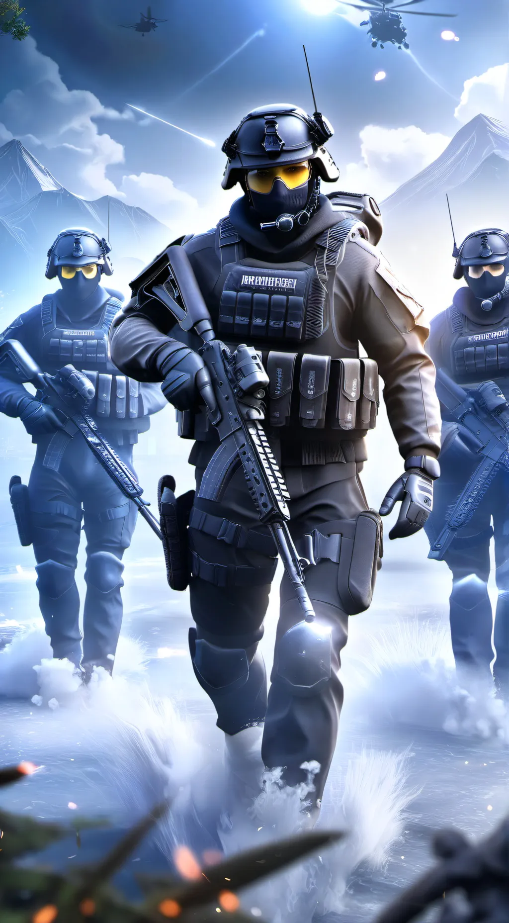 ai character: Marine raider background