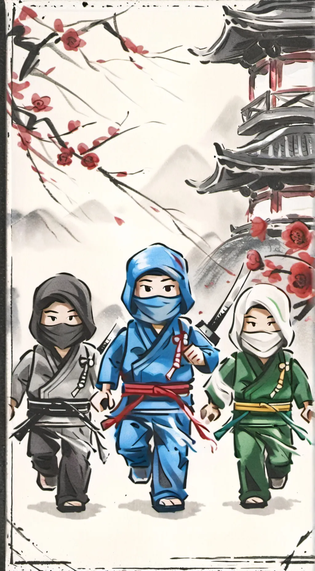 ai character: NINJAGO background