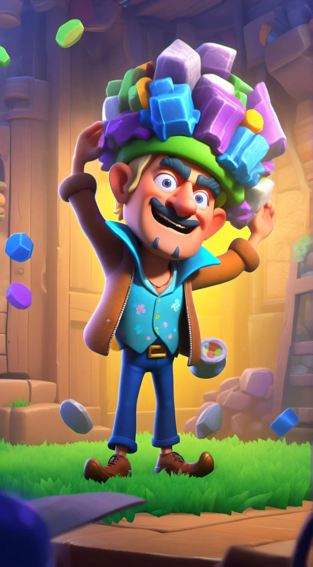 ai character: daddy Jones background