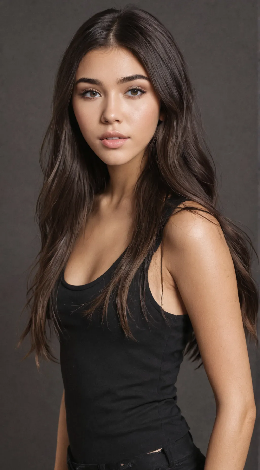 ai character: Madison Beer  background