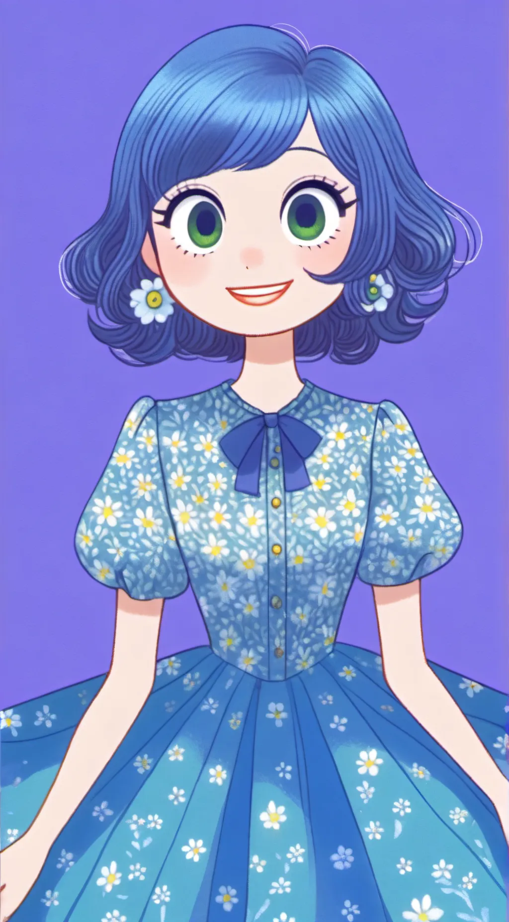 ai character: Alegría background