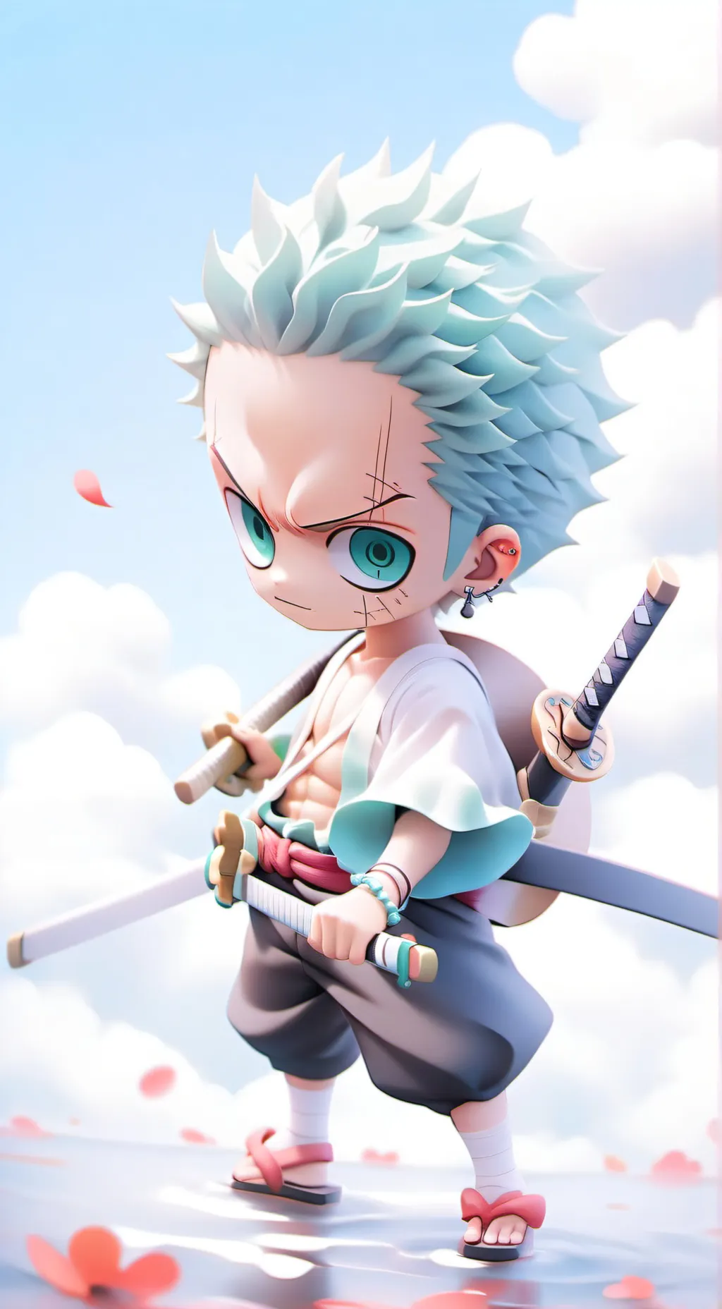 ai character: Zoro x kuina background