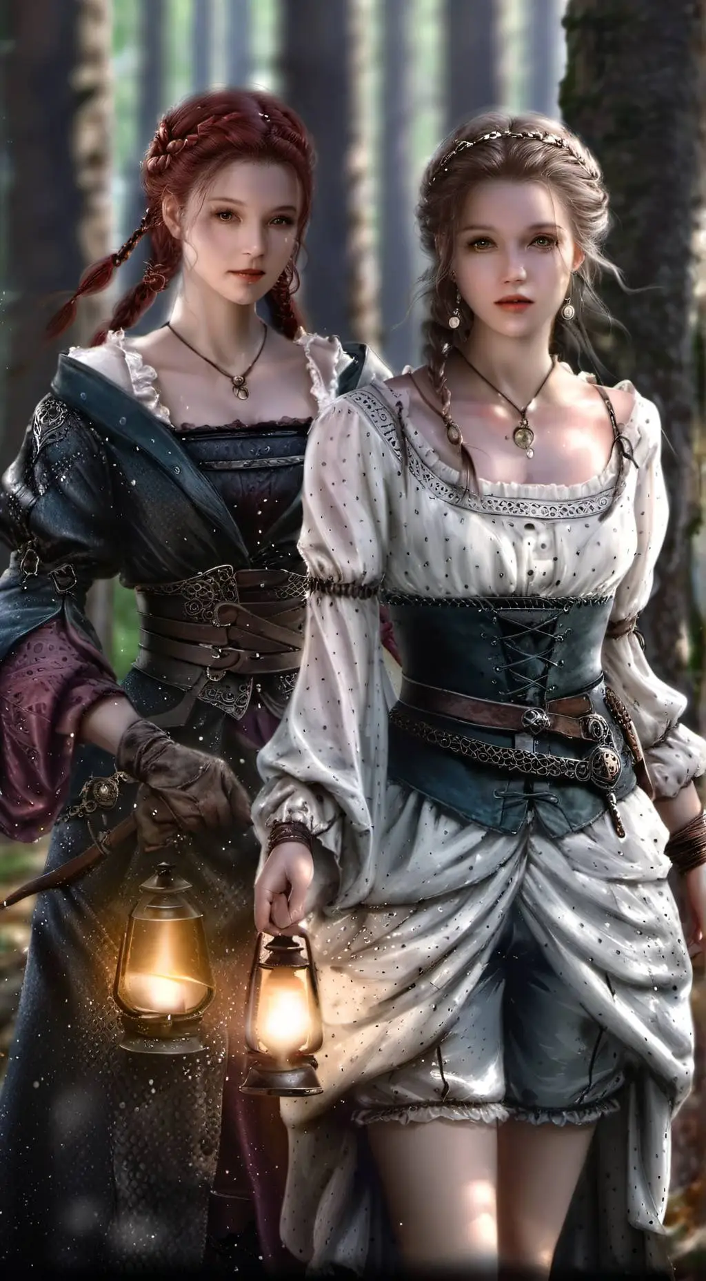 ai character: Lisa und Marie background