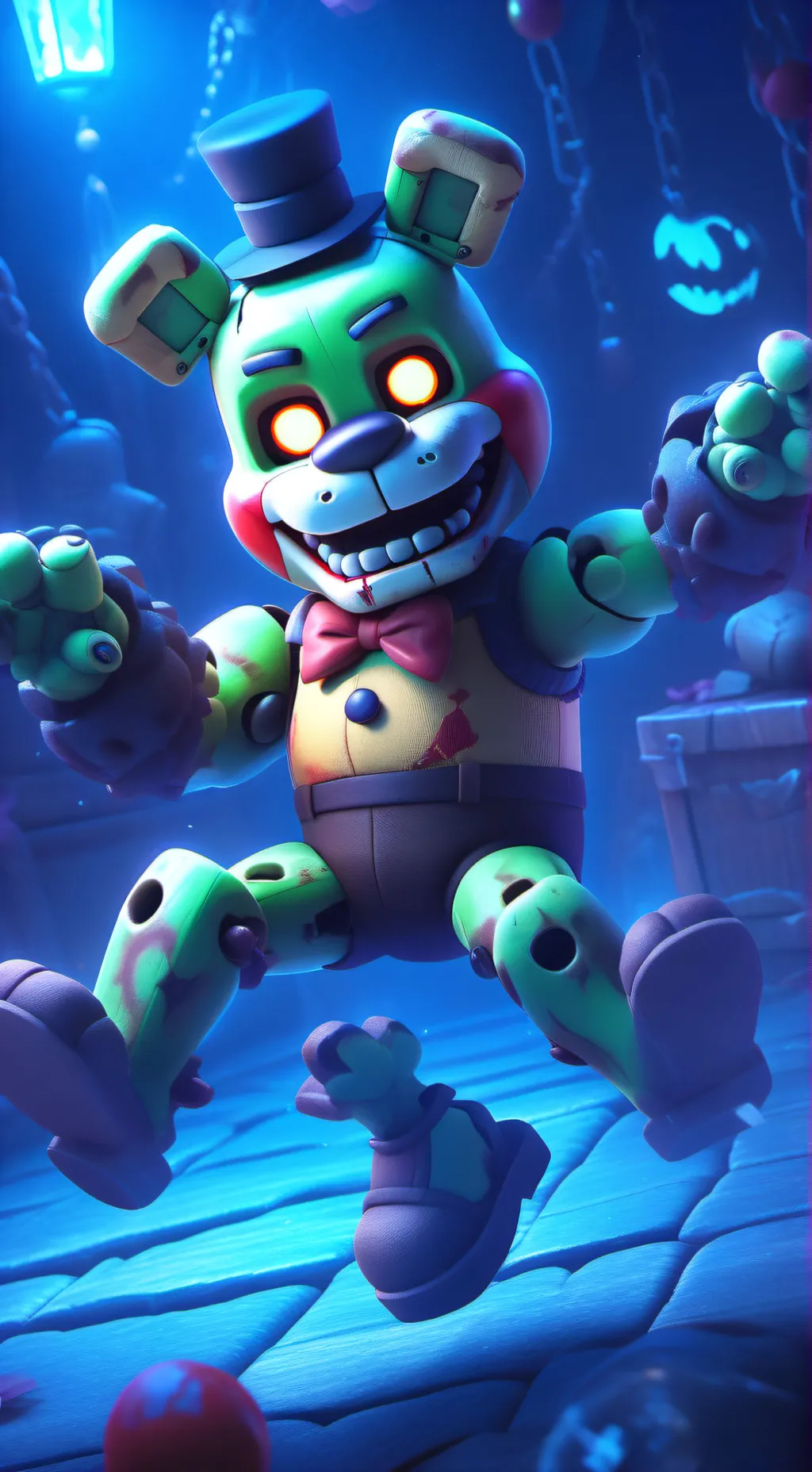 ai character: FNAF 6 background