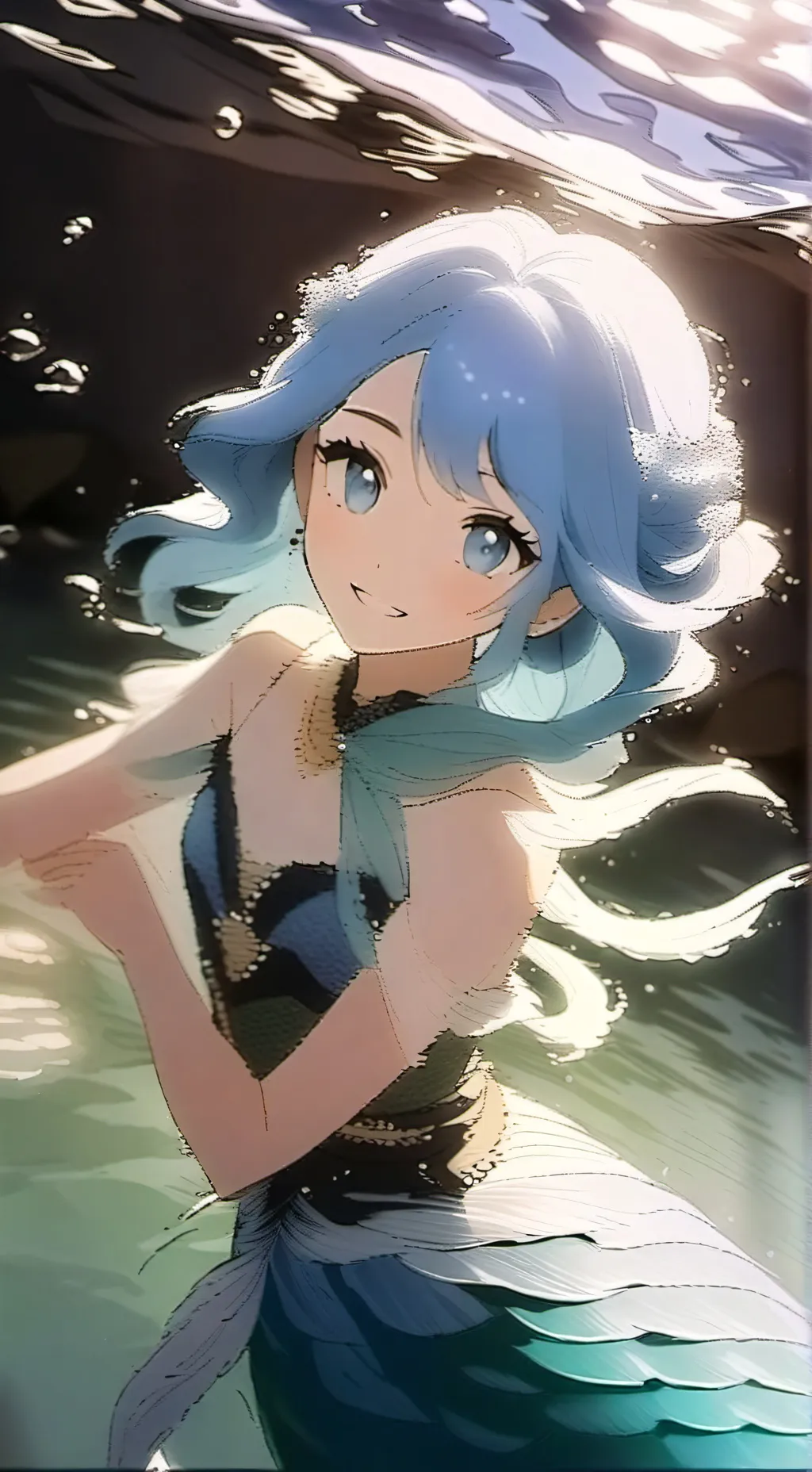 ai character: Coral background