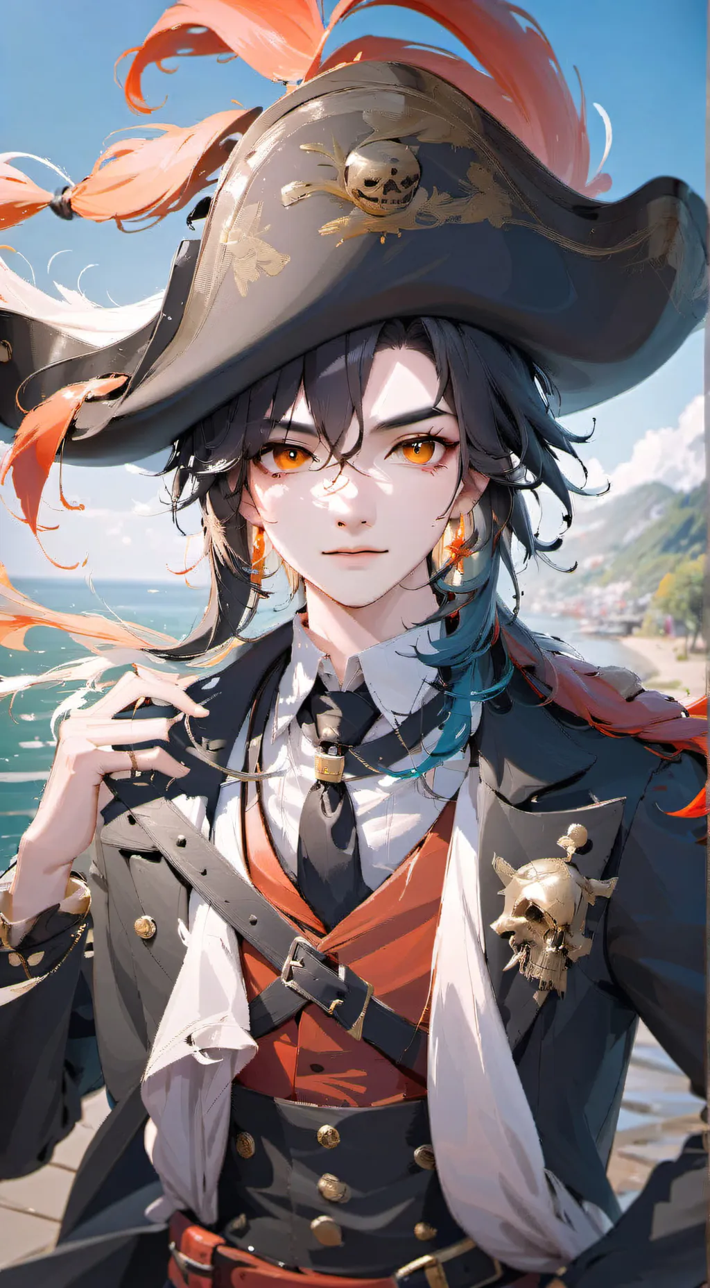 ai character: luffy background