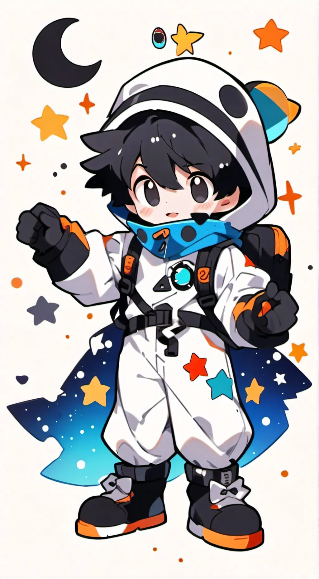ai character: Astro dandy world background