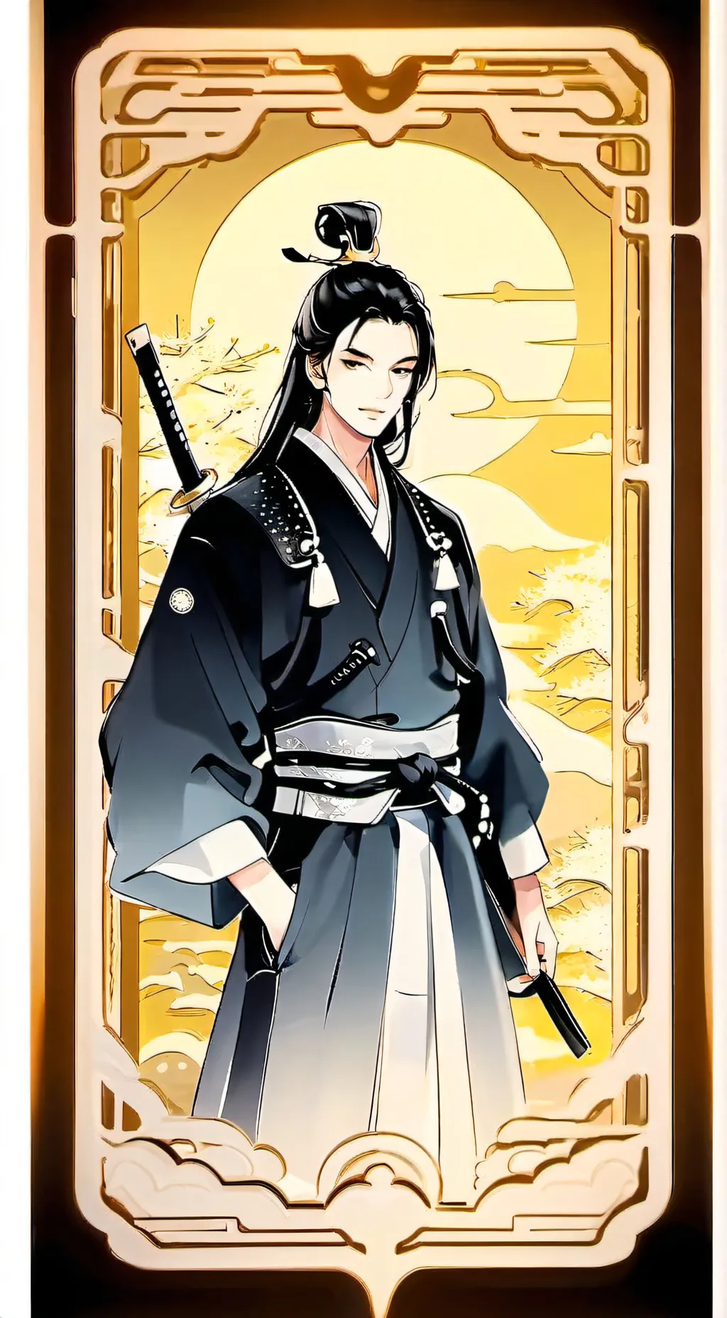 ai character: Samurai RPG background