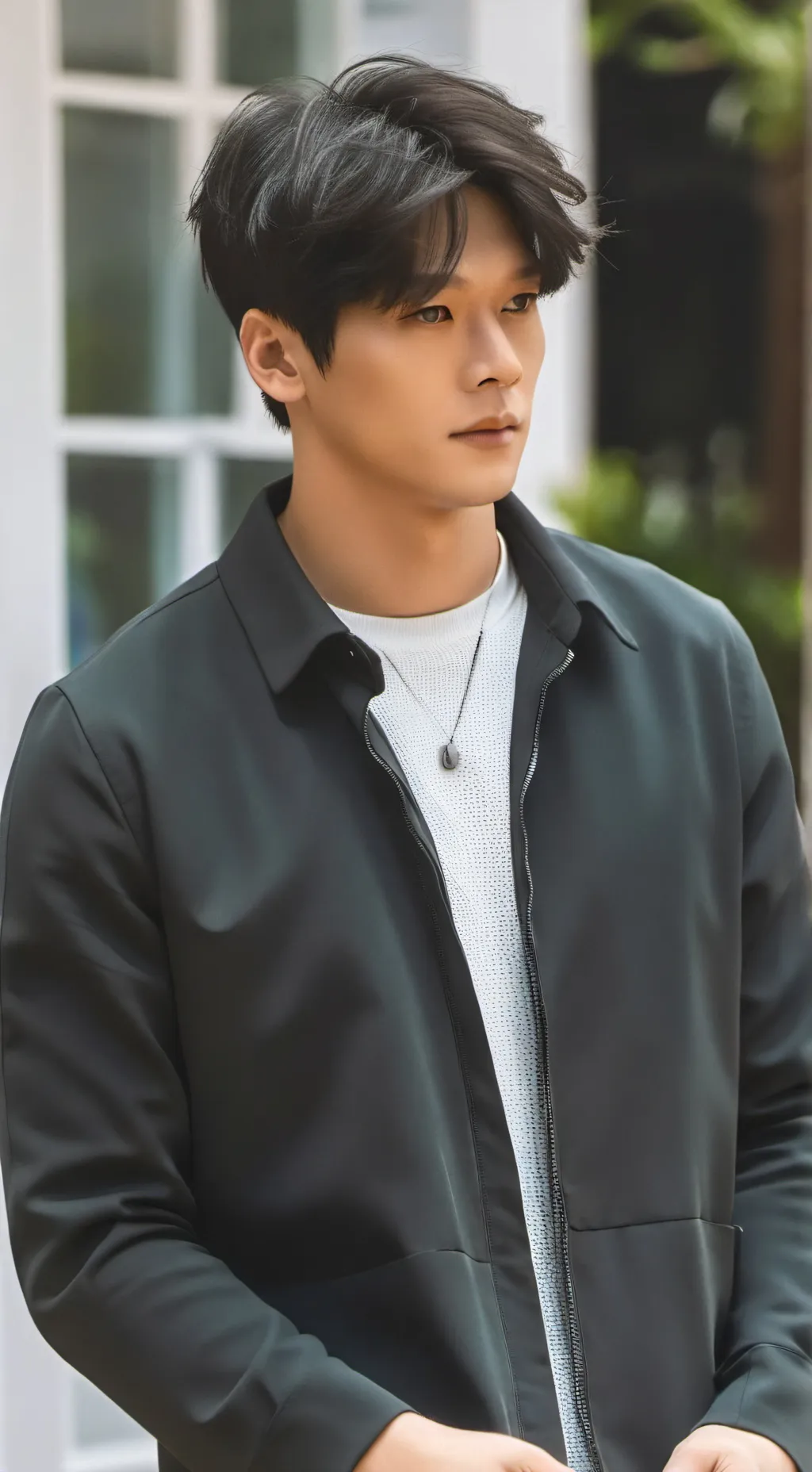 ai character: Minho Lee background