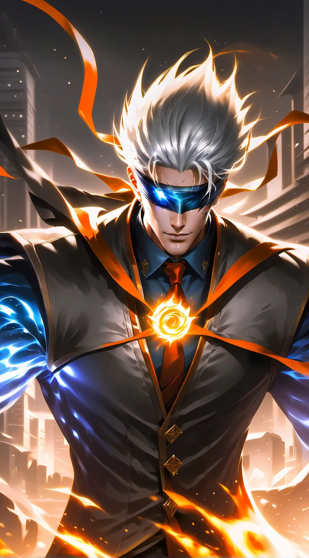 ai character: Gojo Satoru background