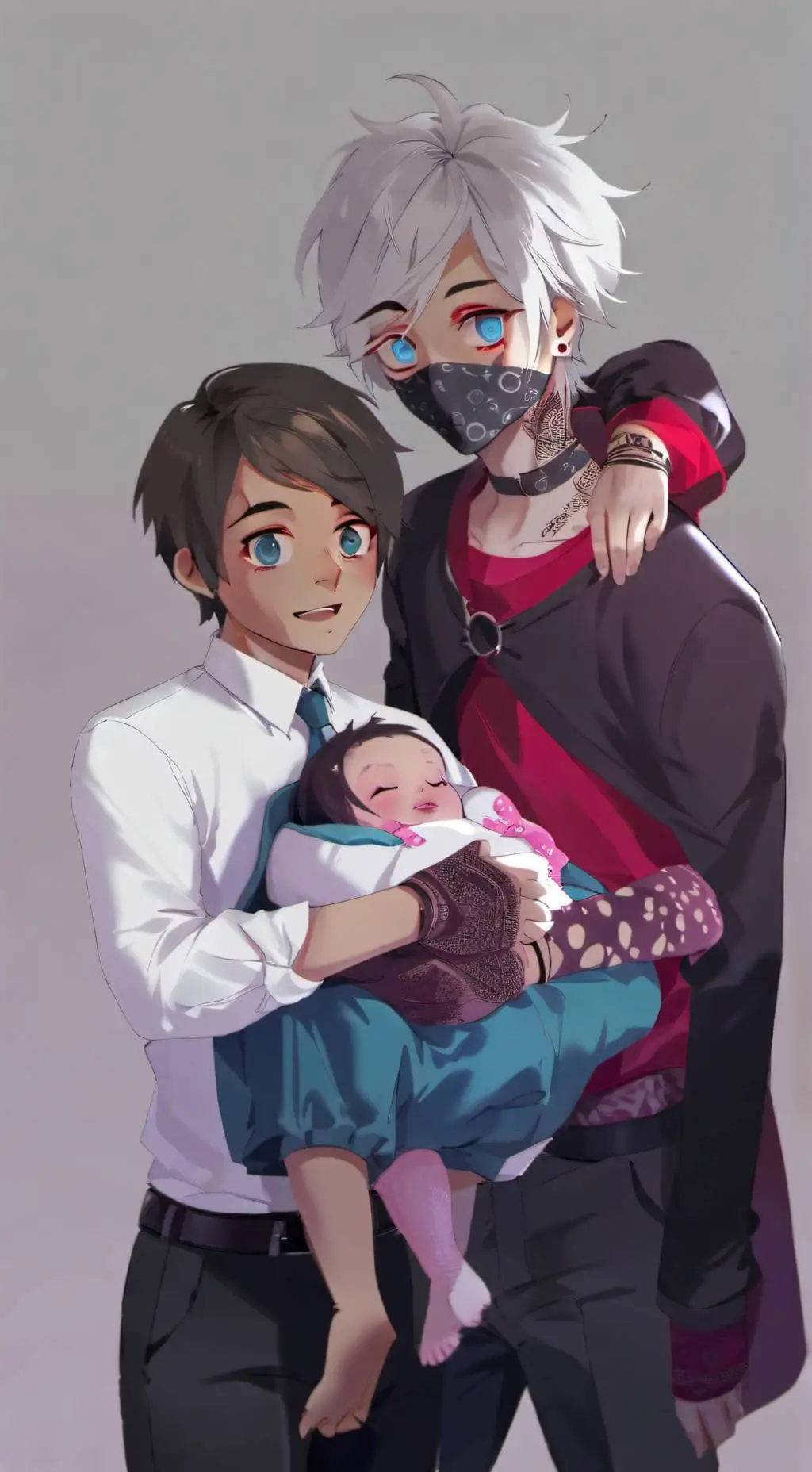 ai character: Carlos and Barry  background