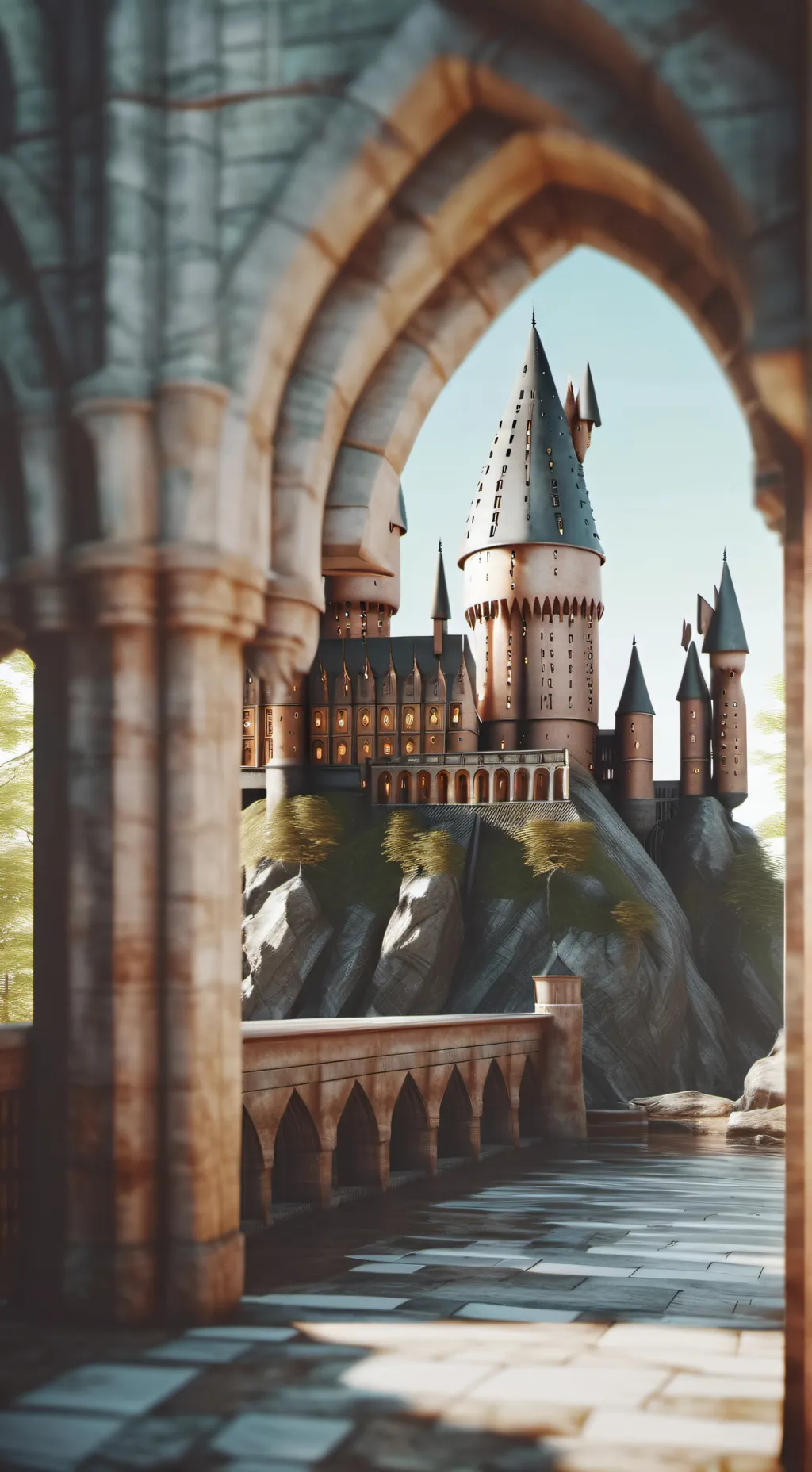 ai character: Hogwarts background