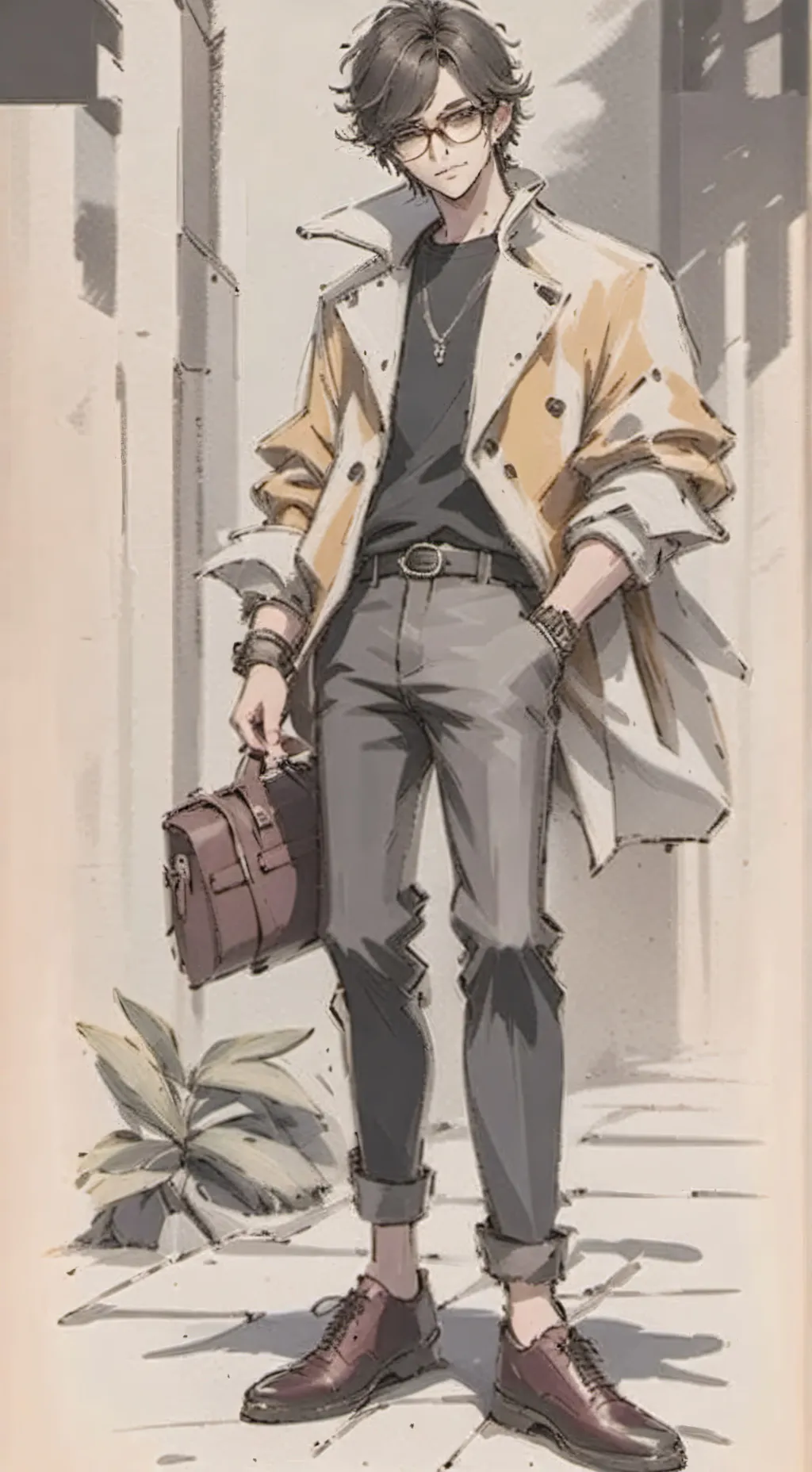 ai character: cesar col background