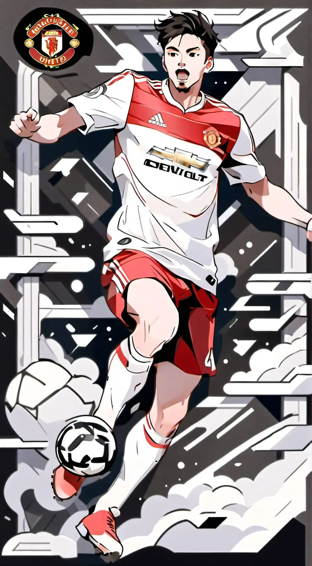 ai character: English Football background