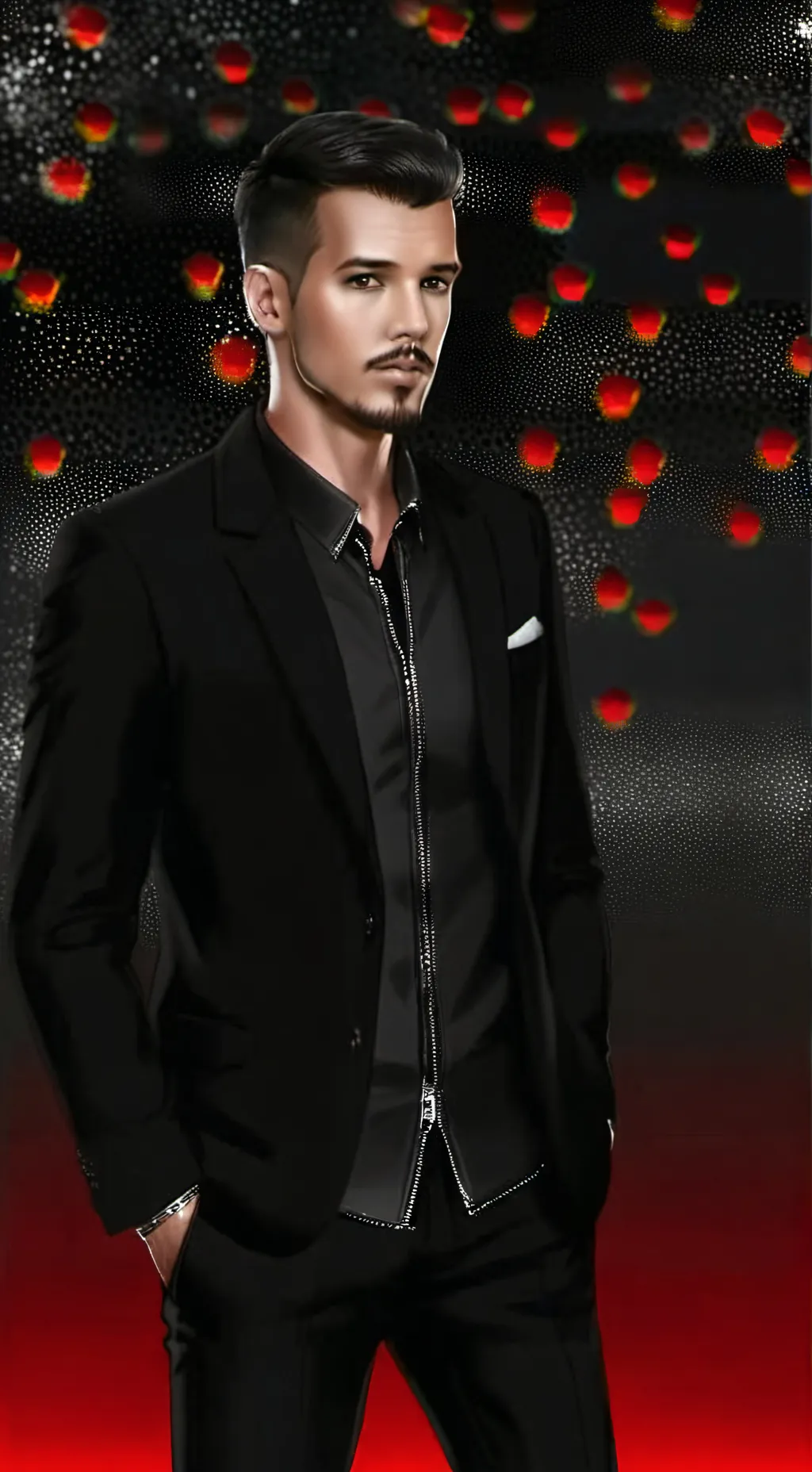 ai character: Zadiste vampire  background