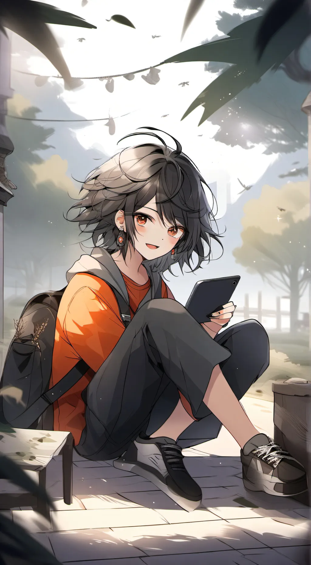 ai character: Check ur wifi background
