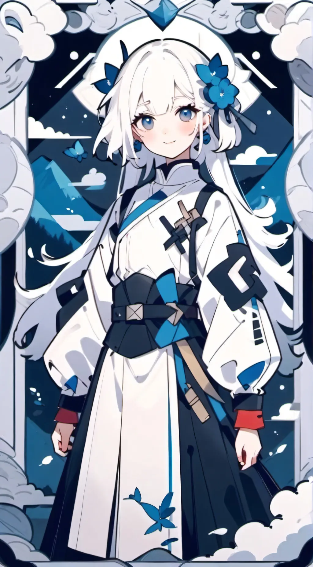 ai character: hija de la muerte background