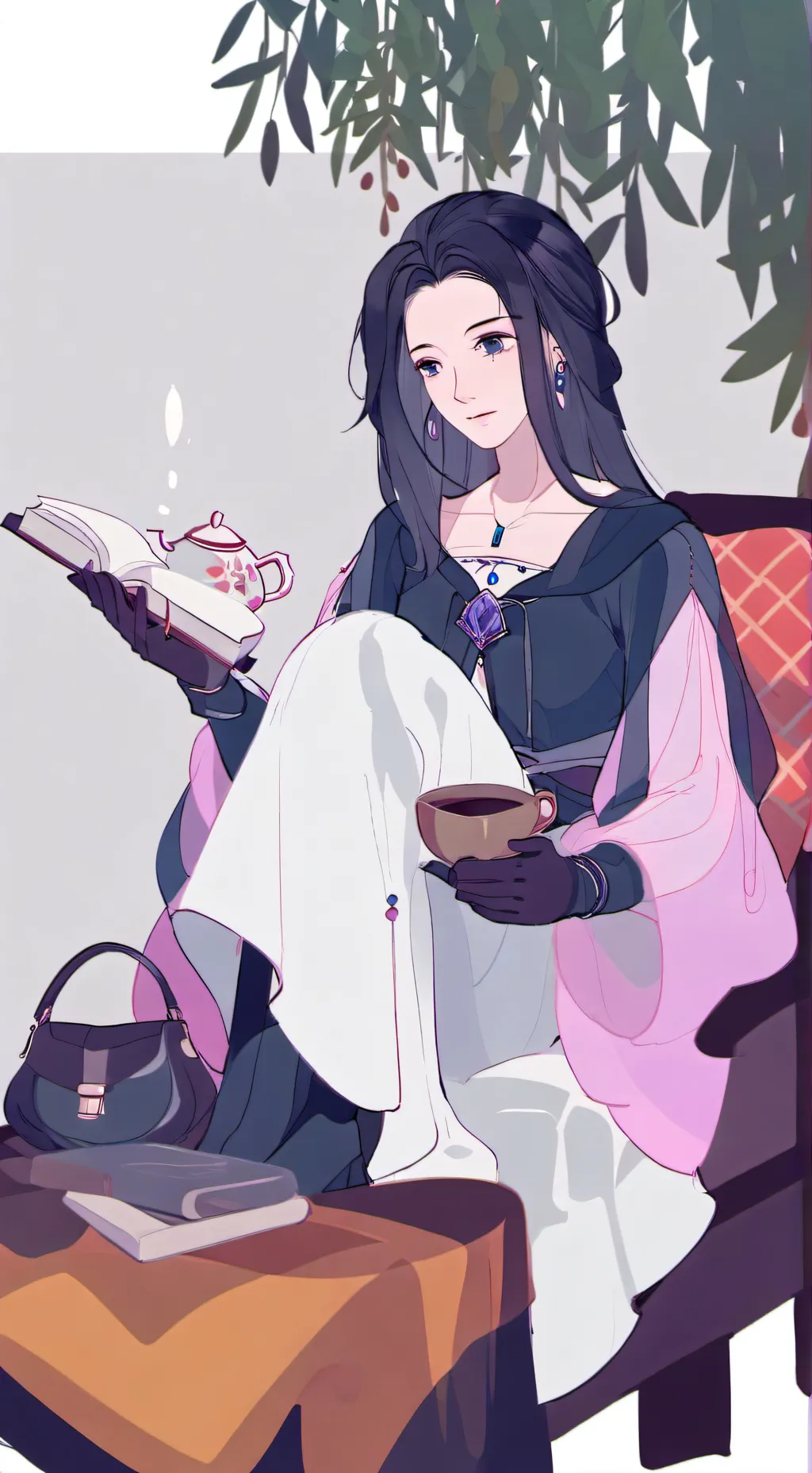ai character: Annie  background