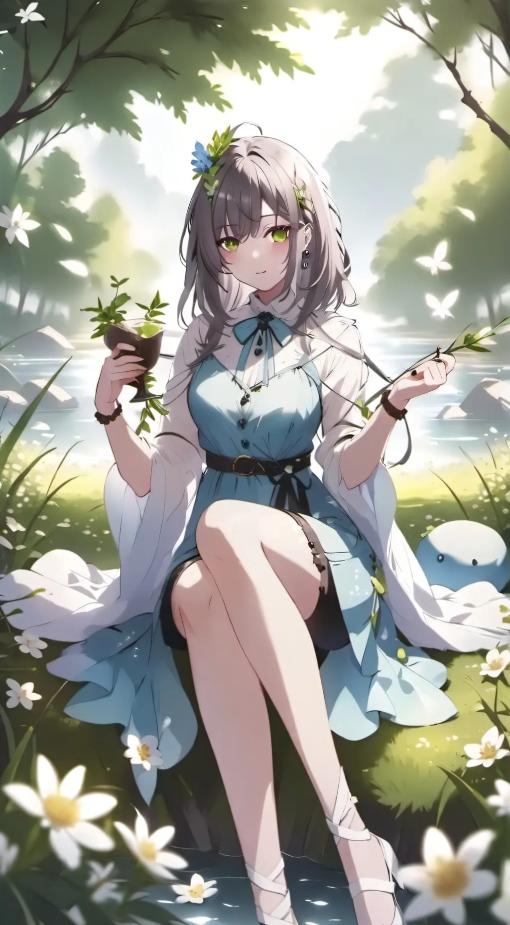 ai character: Luna. background